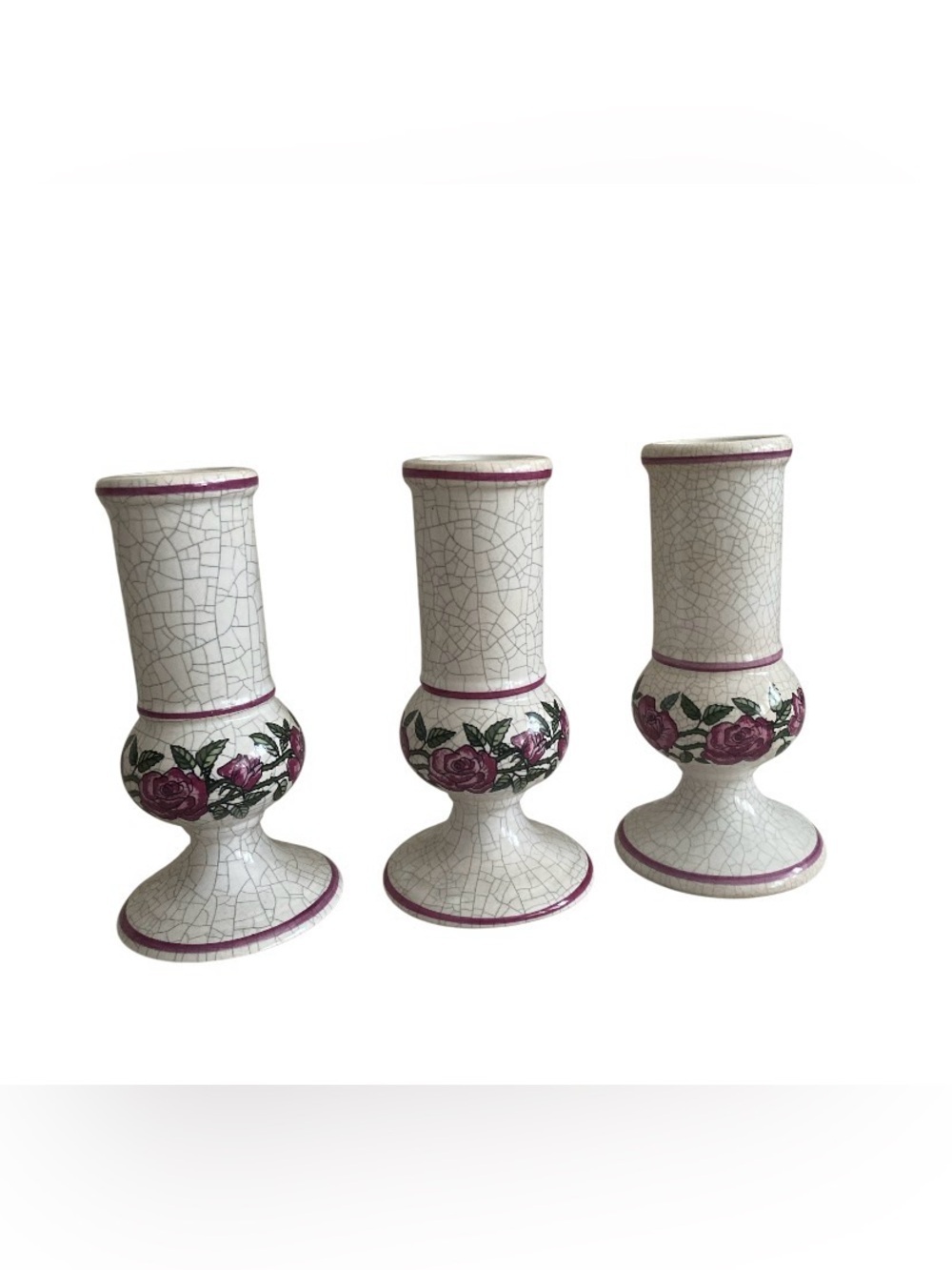 Rare Set of 3 Vintage Herr Keramik German Apothecary Jars Cocaina Morfina Oppio - Picture 4 of 14